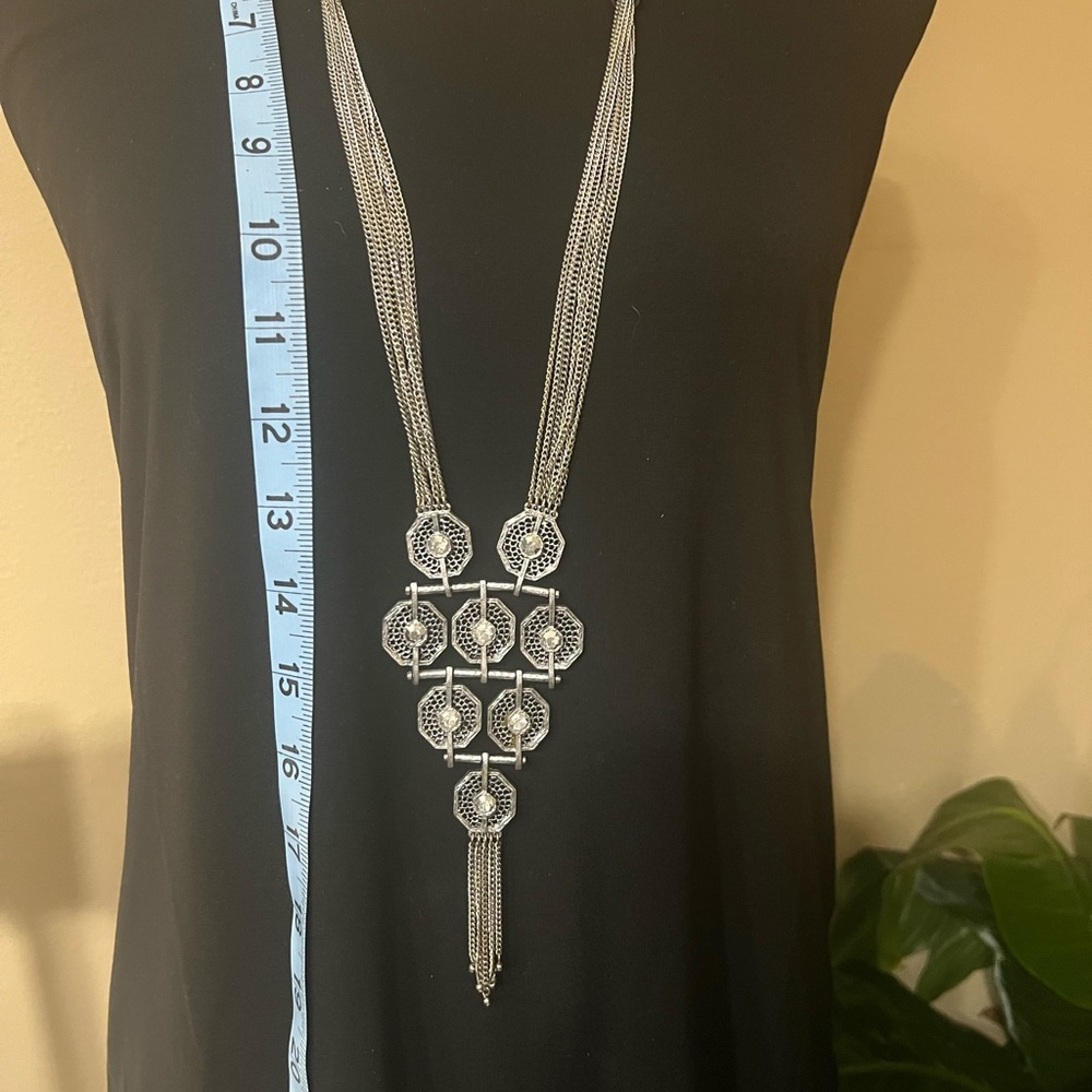 Premier Designs Silver Statement Necklace